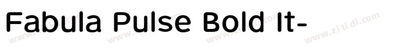 Fabula Pulse Bold It字体转换